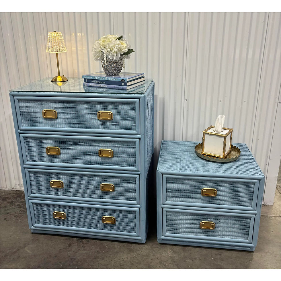Thumbnail: Coastal Chic Rattan & Wicker Nightstand