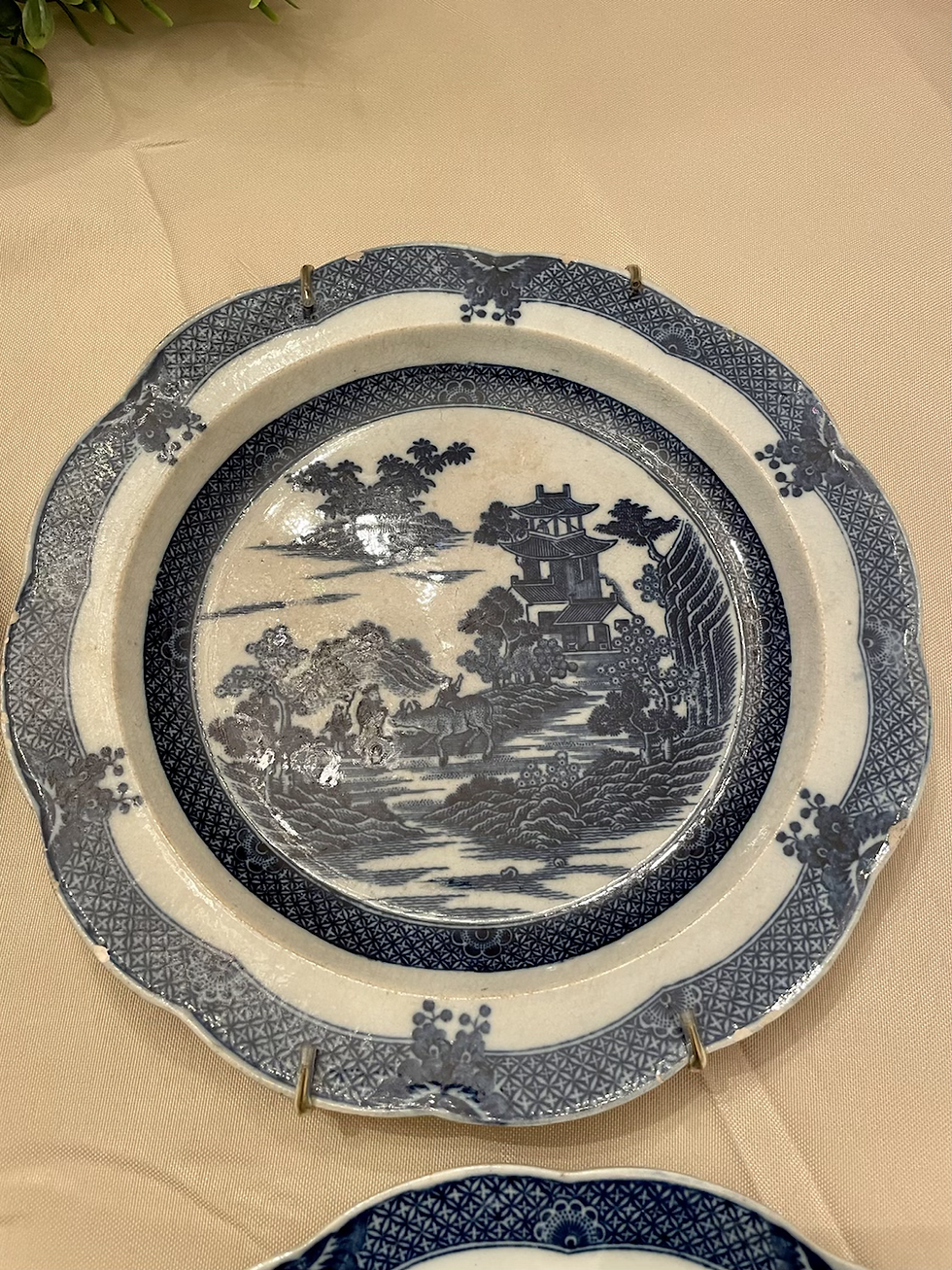 Thumbnail: 18th Century Antique Chinese Export Plates- Rare Set of 6