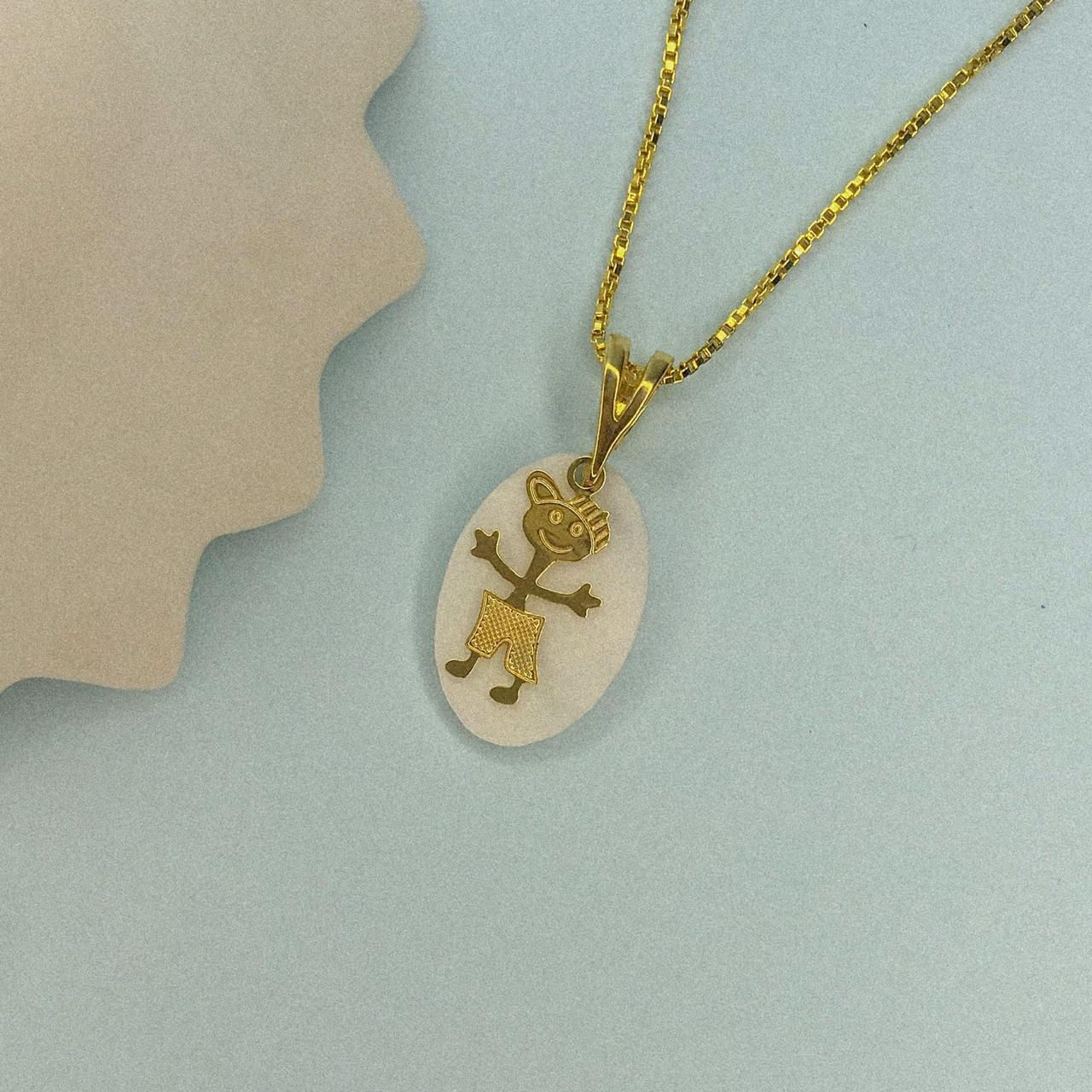 Colar Menino Madreperola