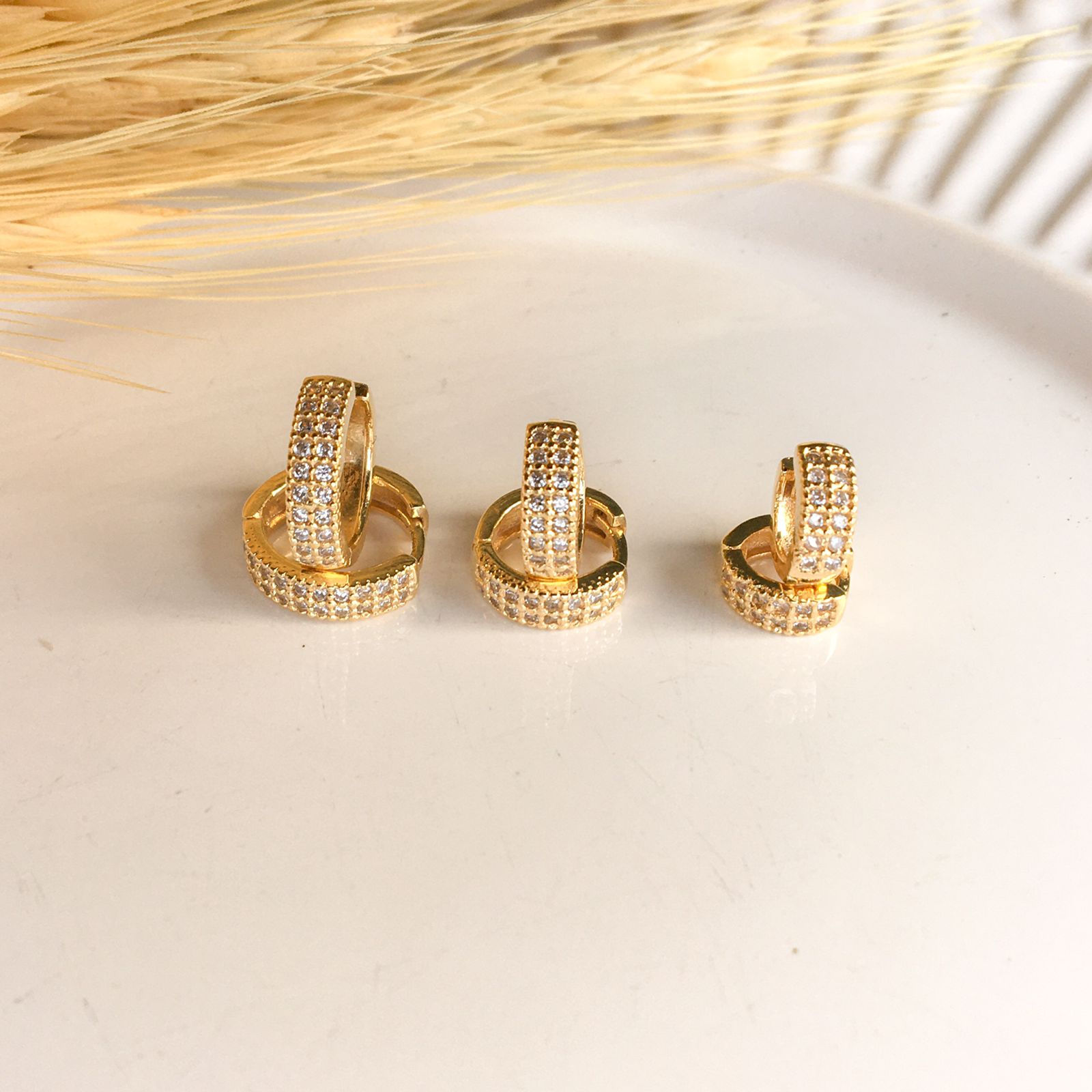 BR Argola 2 Linhas Cristal