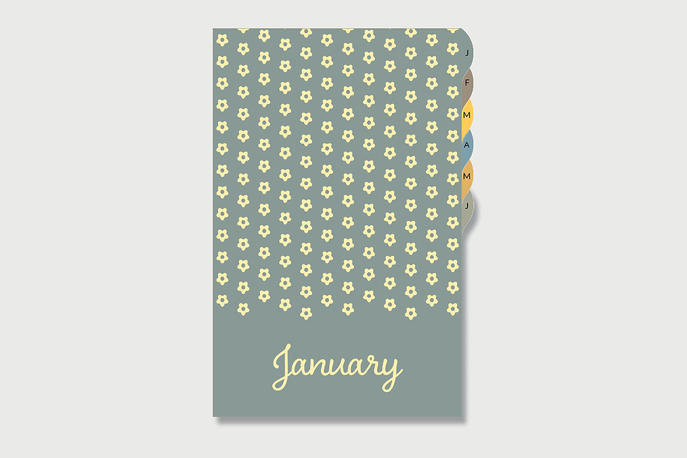 Month Separator Tabs