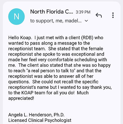 koap virtual private practice owner testimony