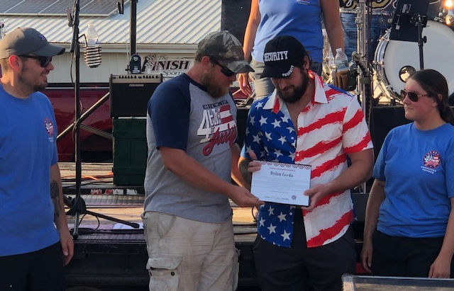 4th Honors presented at street dance