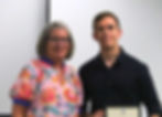 Mayor Kelly Eckhoff and Talon Erschen. Eckhoff made a resolution recognizing Erschen for his silver medalist finish at a national competition. Photo courtesy of Erich Murphy.