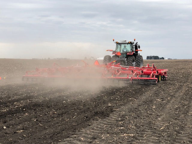 A farmer works ground in Livingston County last spring / CIFN Photo.