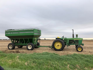 Soy harvest, wheat planting behind
