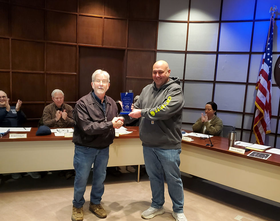 Vance honored for ZBA service