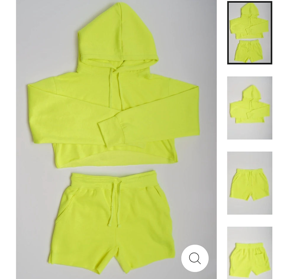 Thumbnail: Cropped Hoodie Short Set