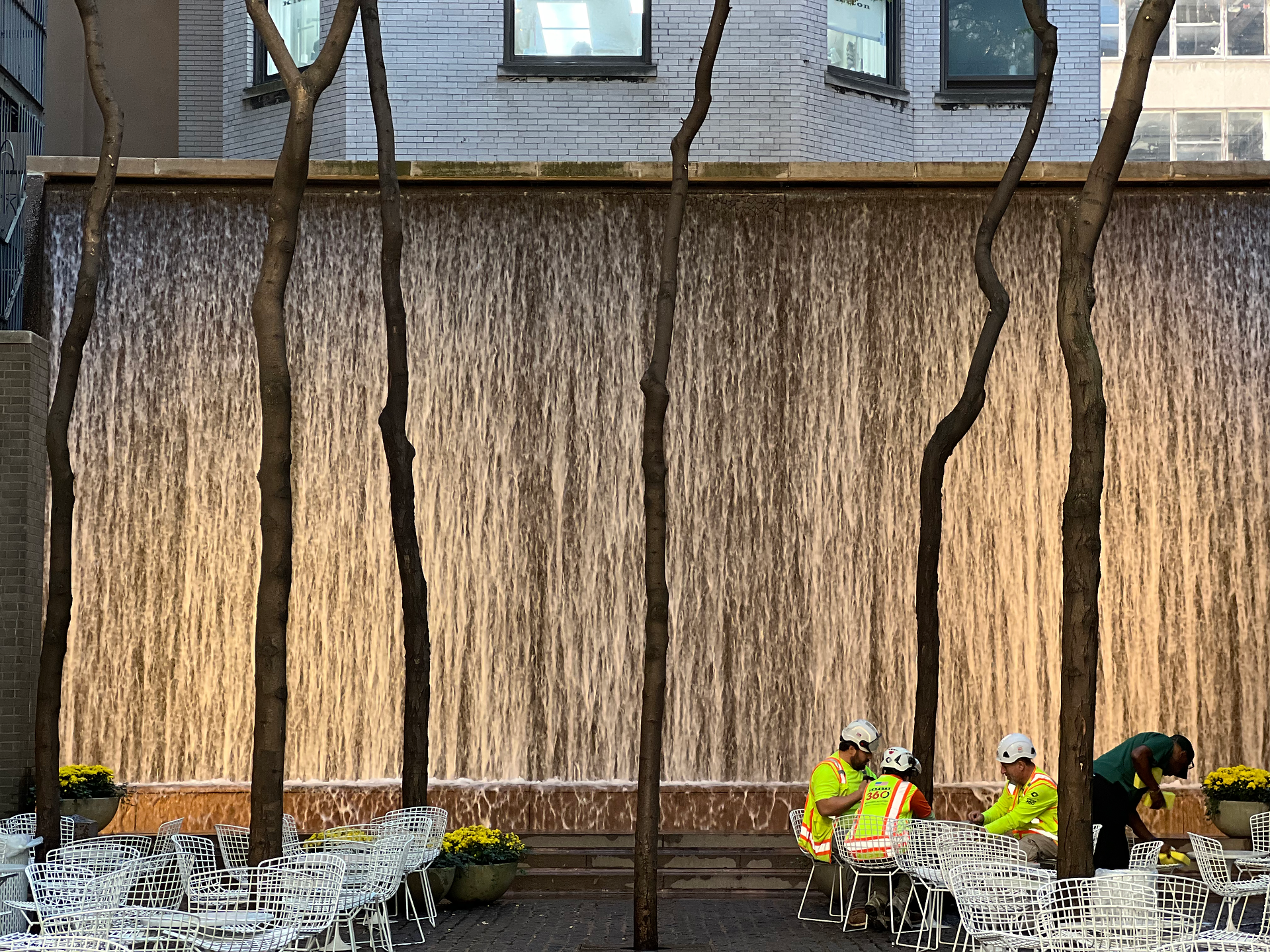 A moment of quiet in Midtown