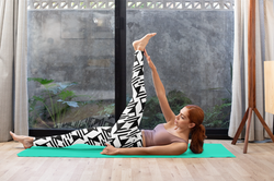 EZ sports bra and high-waisted leggings