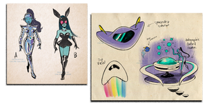 Ariana robots and ship designs