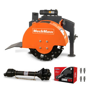 3-Point PTO Stump Grinder with 34 Carbide Teeth, for 15-45HP Tractor, SG24