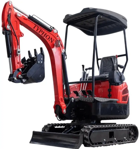 4,000 lb TYPHON Lux Mini Excavator Rubber Track with Kubota Diesel Engine US