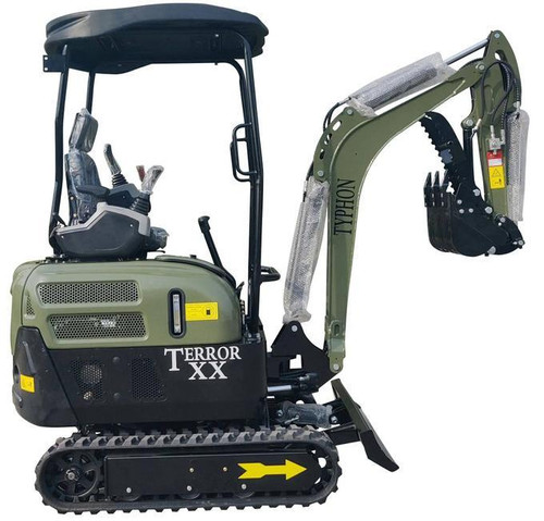 4,000 lb Green TYPHON TERROR XX Mini Excavator Rubber Track with Kubota D902