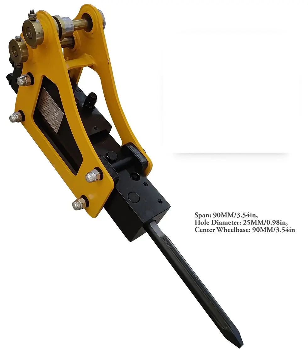Thumbnail: TYPHON Attachments Hydraulic Break Hammer Attachment for Mini Digger USA