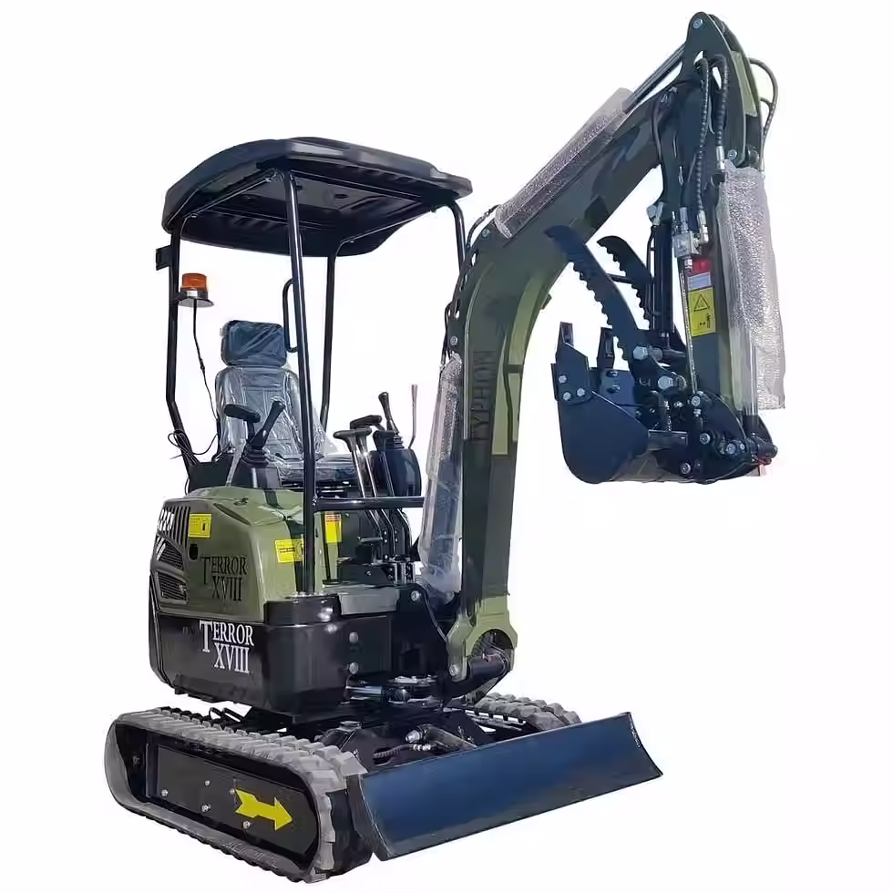 Thumbnail: 4,000 lbs Terror XVIII Mini Excavator, EPA Certified KUBOTA D902 Diesel Machine