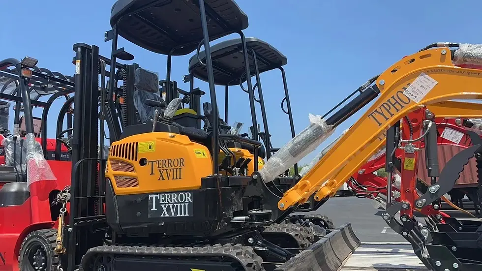 Thumbnail: 4,000 lbs Terror XVIII Mini Excavator, EPA Certified KUBOTA D902 Diesel Machine