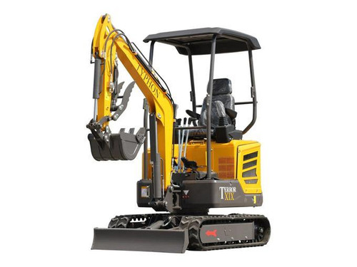 TYPHON TERROR XIX STORM Mini Excavator – 1.8 Ton Trench Digger with Boom Swing,