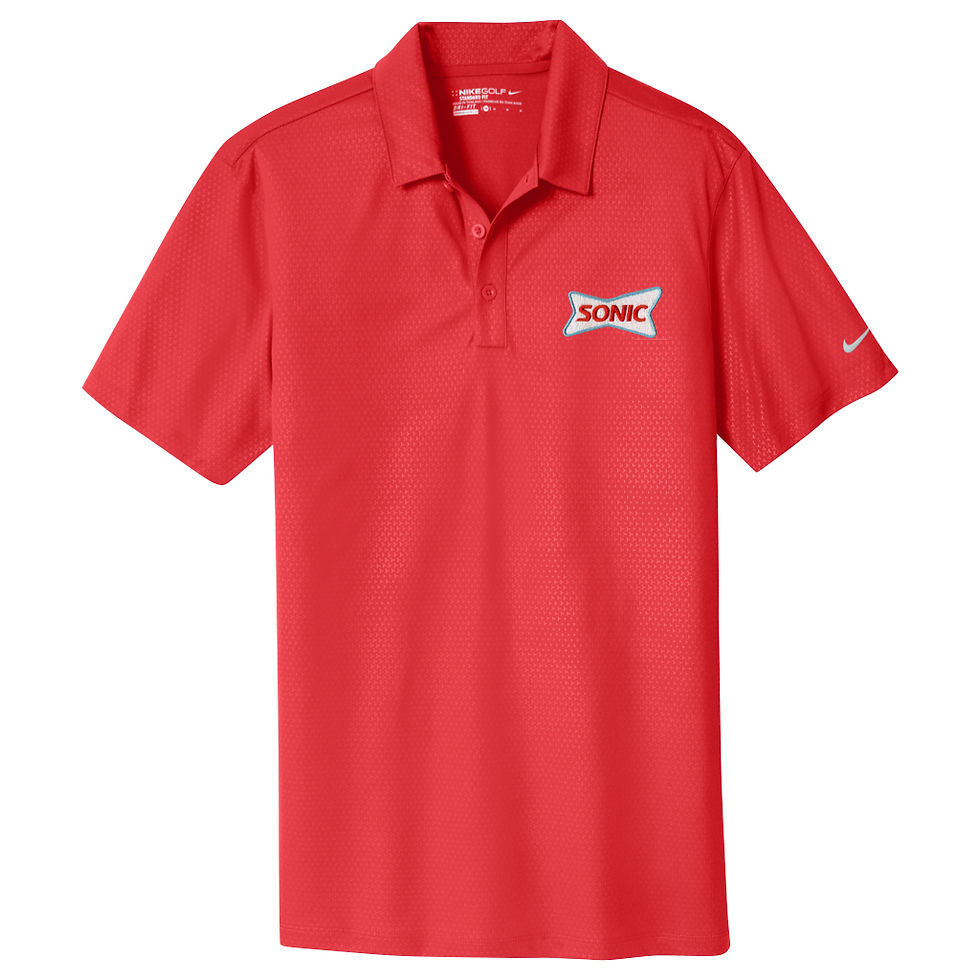 Thumbnail: 838964 NIKE DRI-FIT EMBOSSED TRI-BLADE POLO