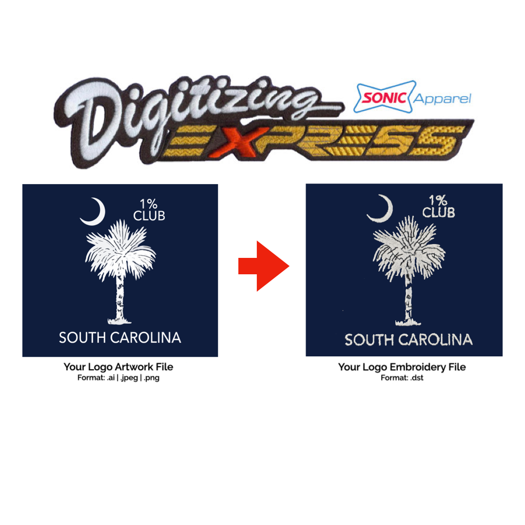 ORDER YOUR LOGO DIGITIZED FOR EMBROIDERY