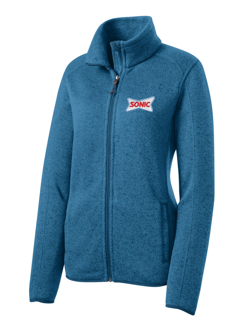 Thumbnail: L232 LADIES SWEATER FLEECE FULL ZIP JACKET