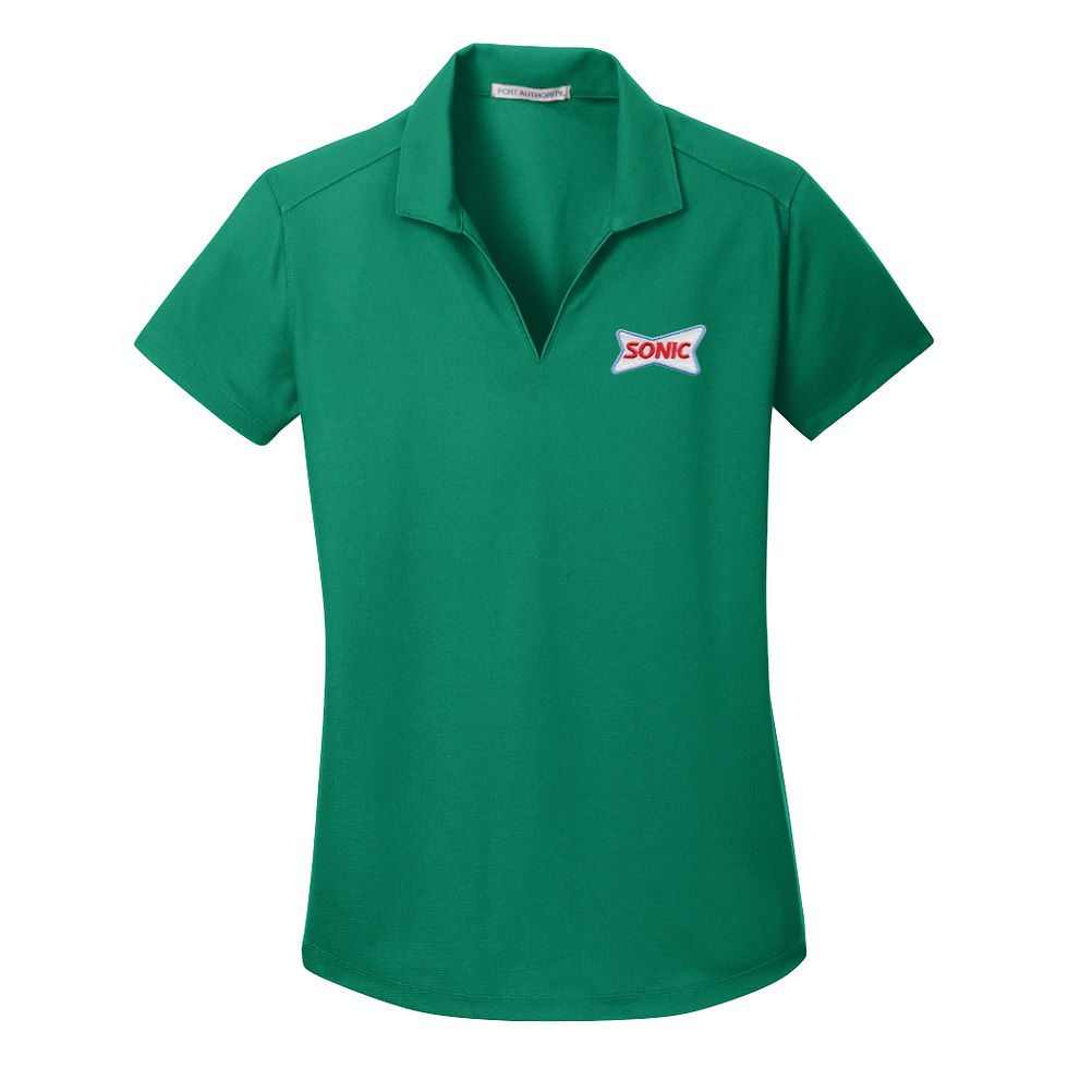 Thumbnail: L572 SONIC PORT AUTHORITY LADIES PRO GRID POLO