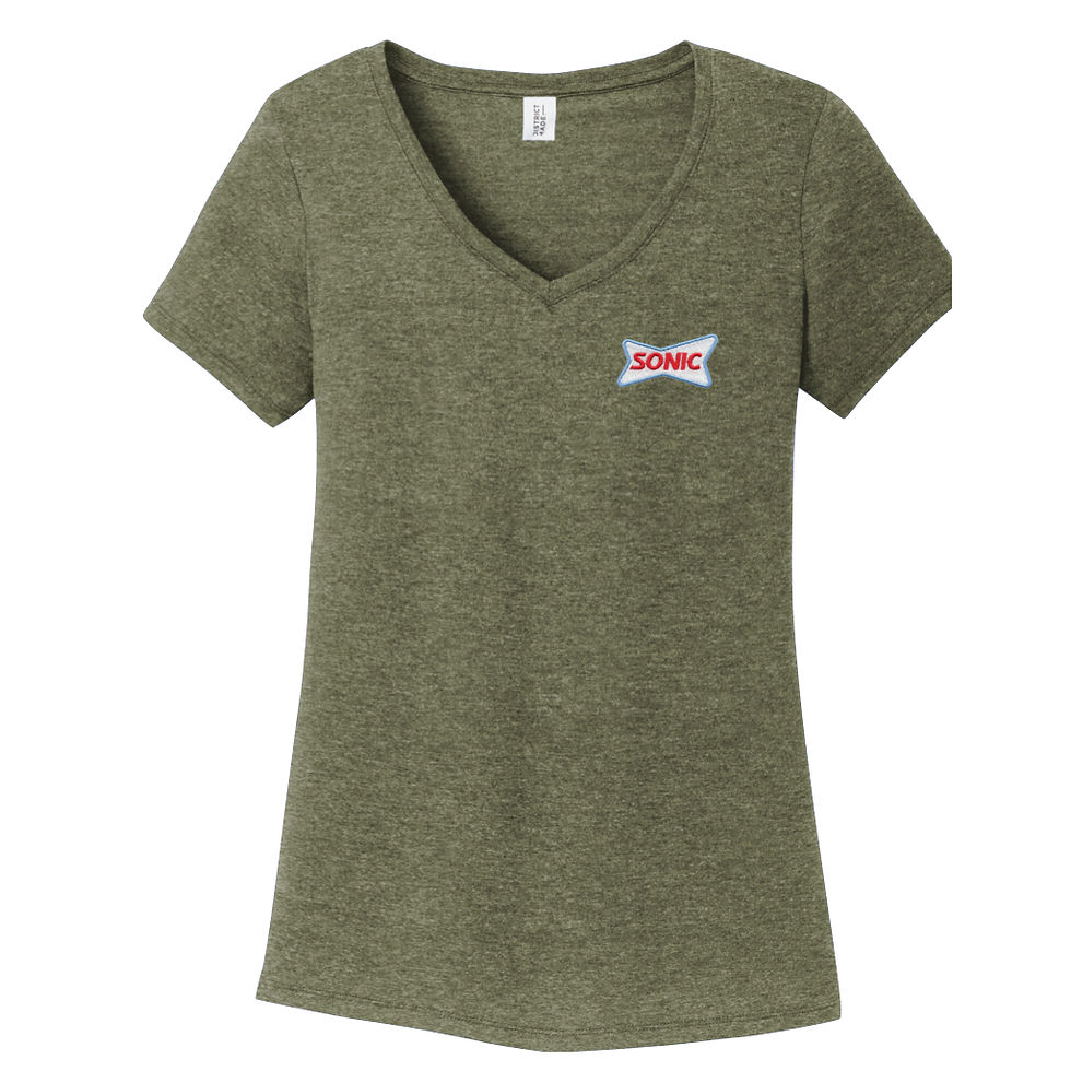 Thumbnail: DM1350L SONIC DISTRICT LADIES PERFECT TRI-BLEND V TOP