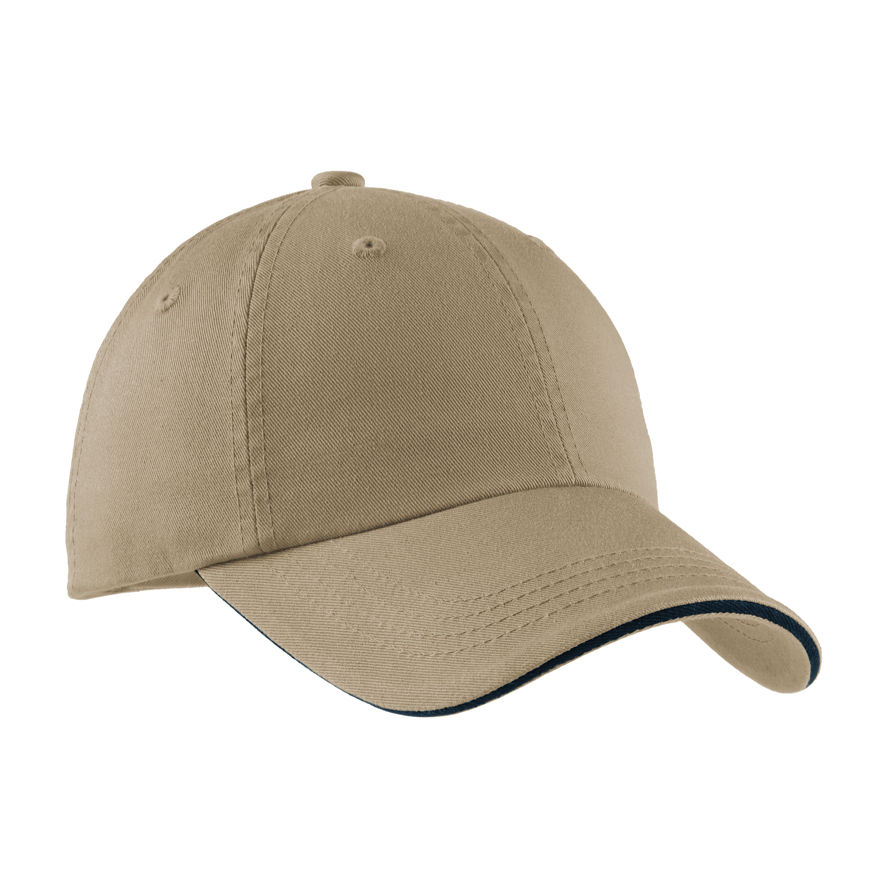 Thumbnail: DP8830 CLASSIC BRUSHED COTTON SANDWICH BILL CAP