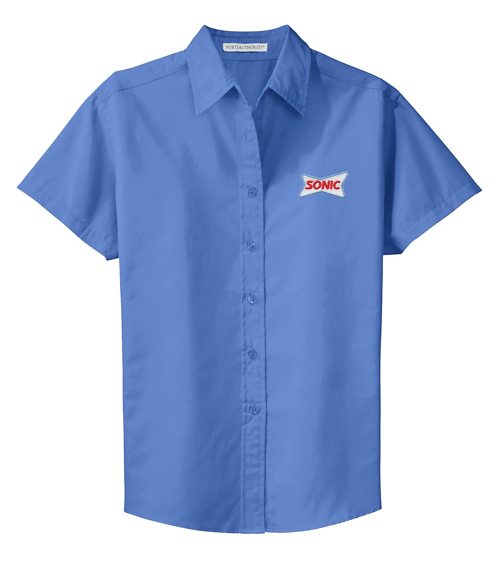 Thumbnail: L508 SONIC LADIES PORT AUTHORITY SHORT SLEEVE DRESS SHIRT