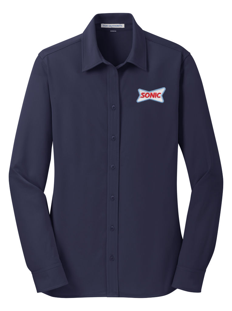 Thumbnail: L570 PA LADIES KNIT LS DRESS SHIRT