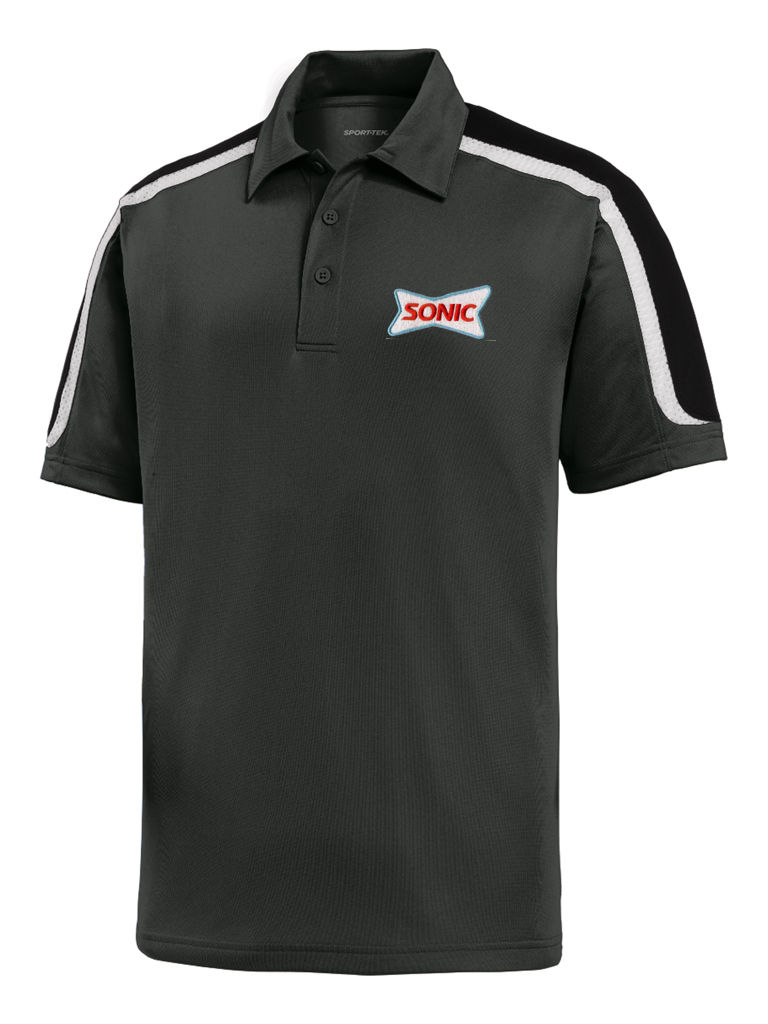 Thumbnail: ST658 SONIC SPORT-TEK TRI-COLOR STRIPE PERFORMANCE POLO