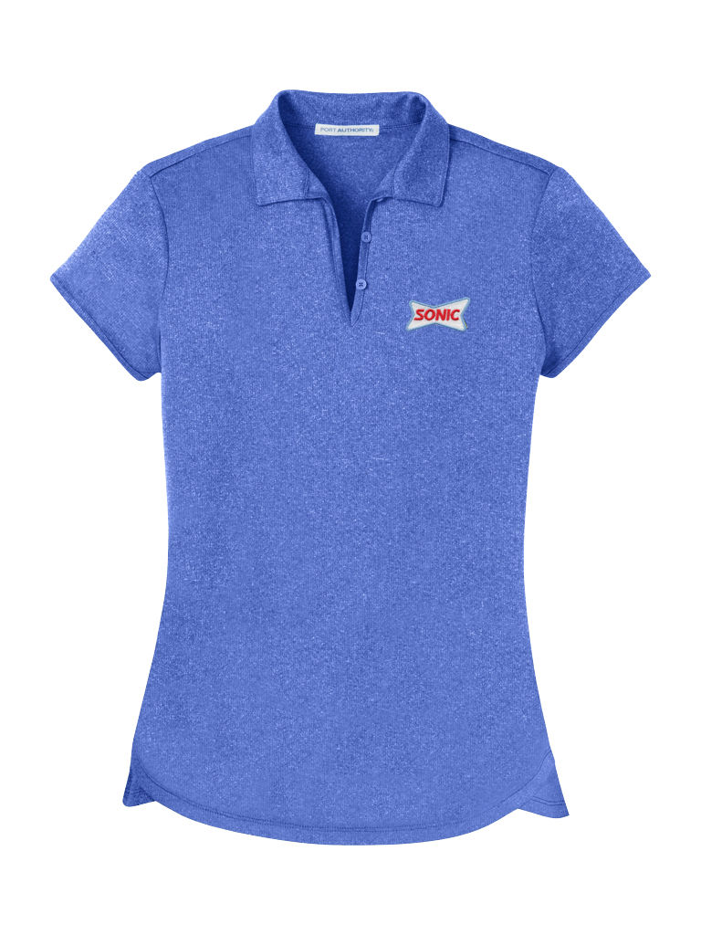 Thumbnail: L576 SONIC PORT AUTHORITY LADIES HEATHER POLO