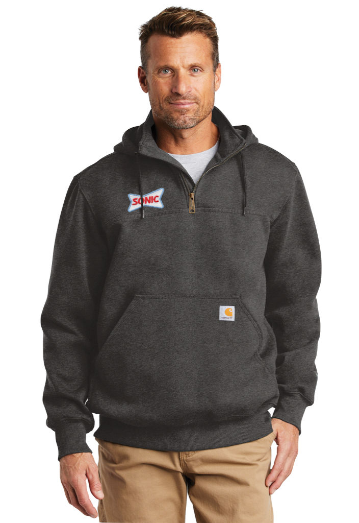 CT100617 SONIC CARHARTT® HEAVYWEIGHT 1/4 ZIP HOODED SWEATSHIRT