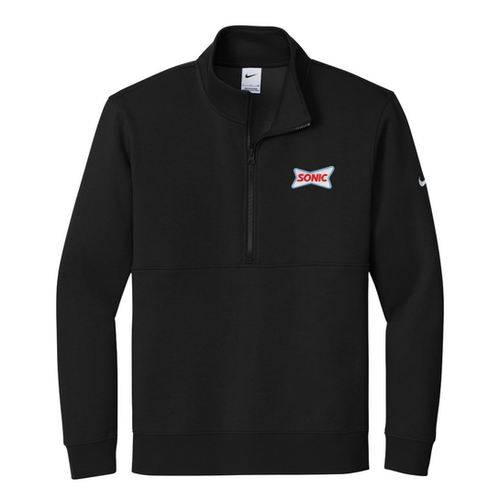 NKDX6718 SONIC NIKE CLUB FLEECE SLEEVE SWOOSH 1/2 ZIP | Sonic Apparel