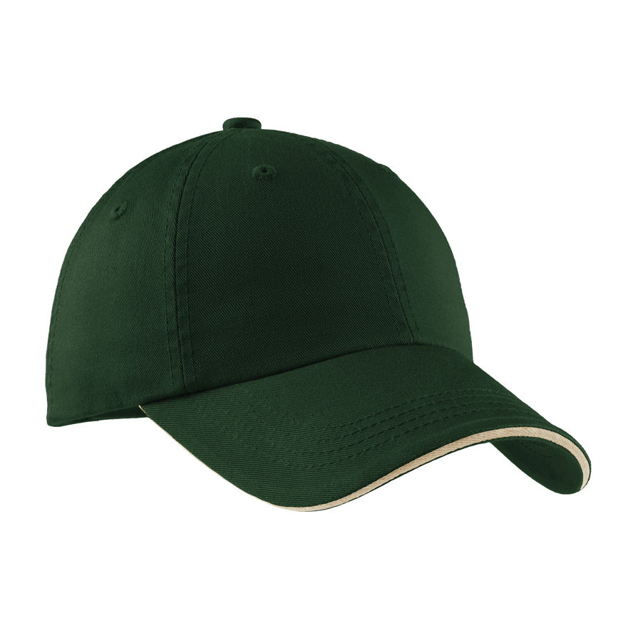 Thumbnail: DP8830 CLASSIC BRUSHED COTTON SANDWICH BILL CAP