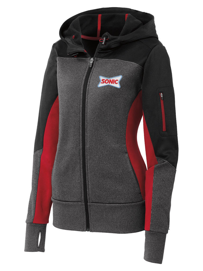 BLACK/GRAPHITE HEATHER/TRUE RED