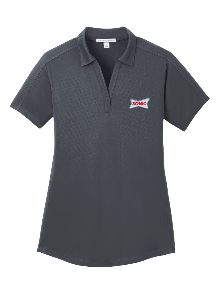 Thumbnail: L569 SONIC PORT AUTHORITY LADIES JACQUARD POLO