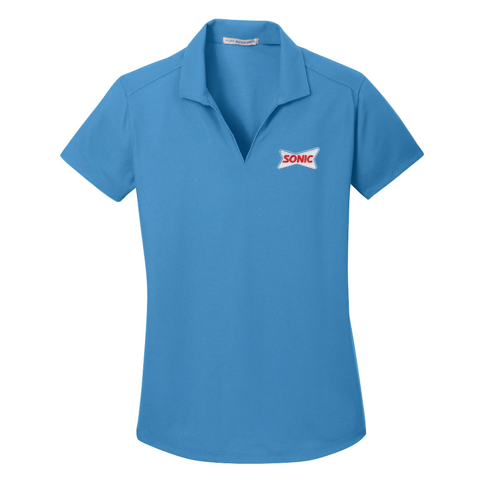 Thumbnail: L572 SONIC PORT AUTHORITY LADIES PRO GRID POLO