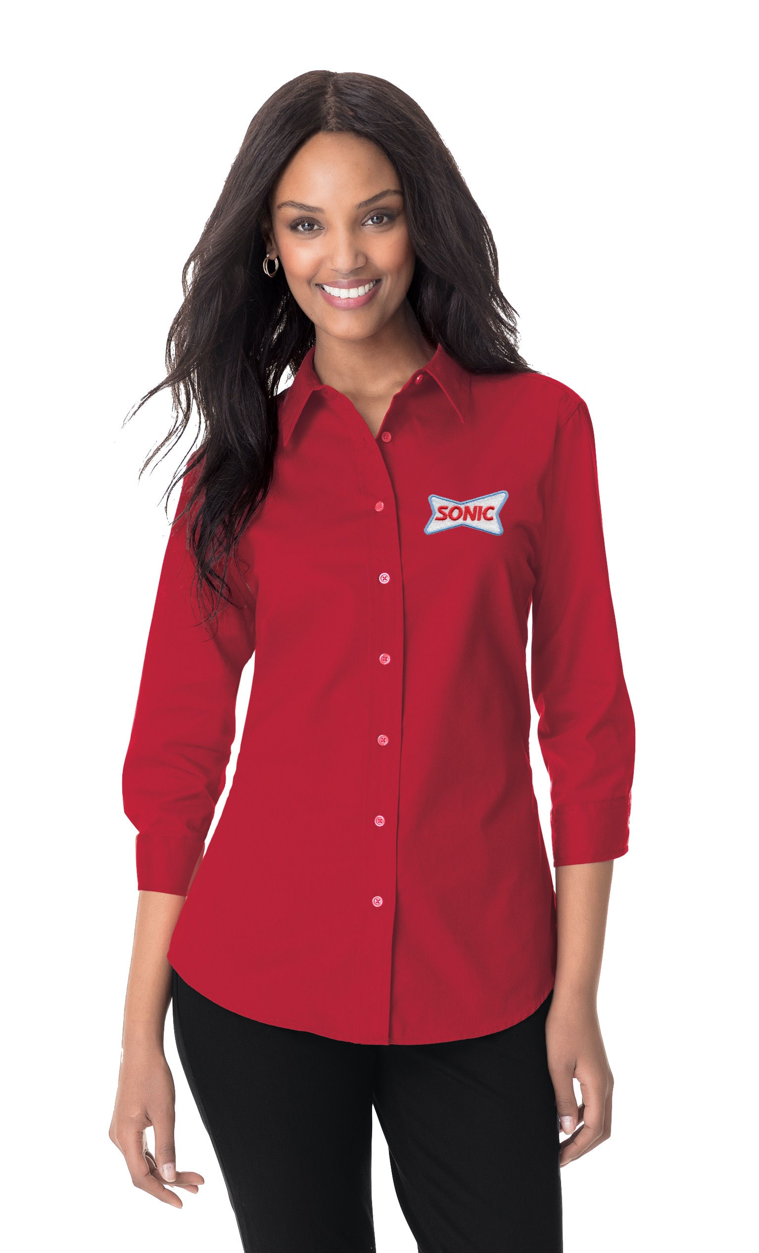 L612 PA 3/4 SLEEVE LADIES DRESS SHIRT