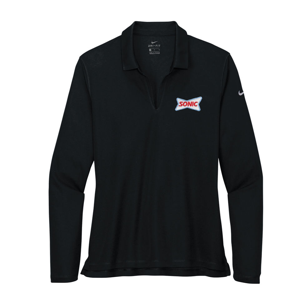 Thumbnail: NKDC2105 NIKE DRI-FIT LADIES LS POLO