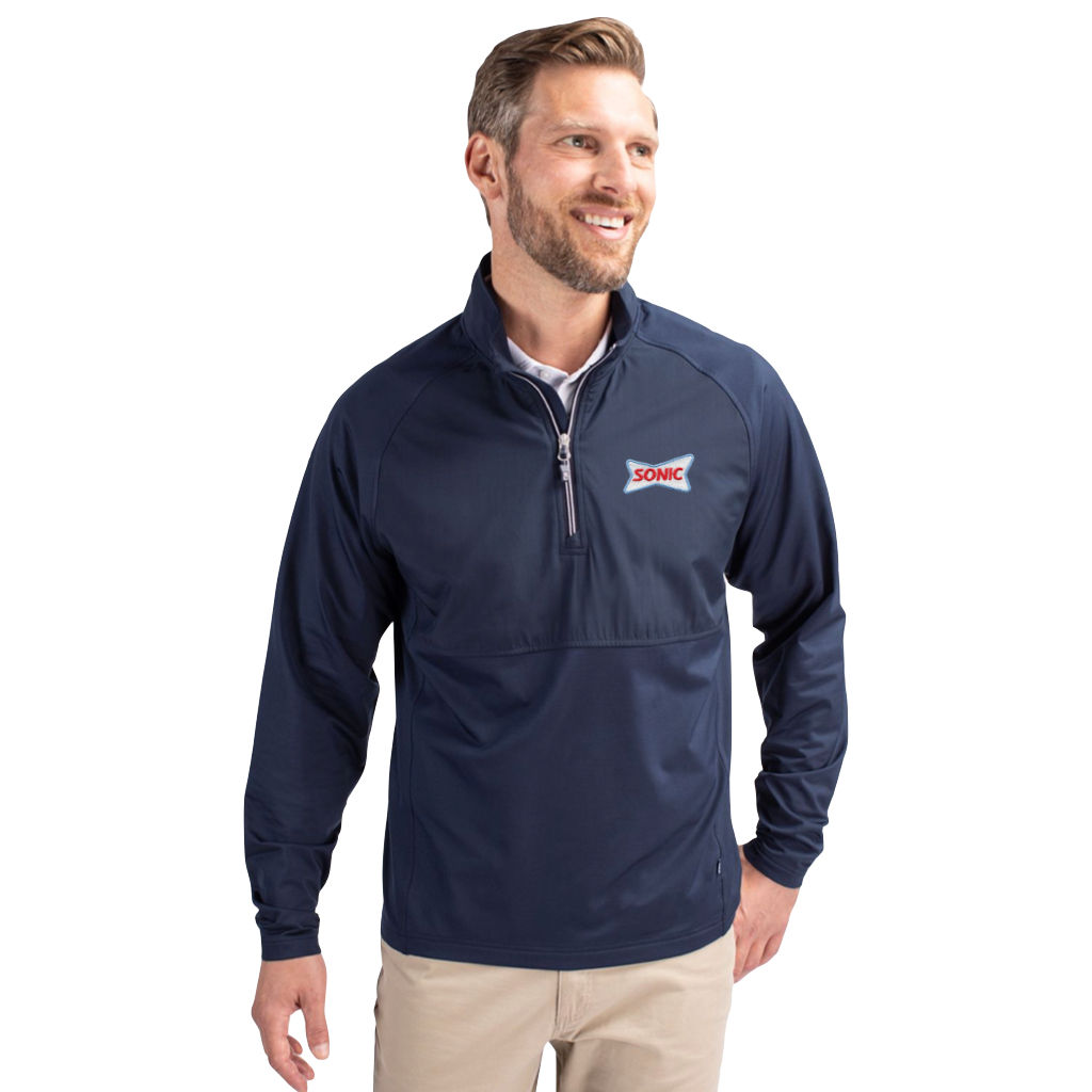 CB00034 SONIC CUTTER & BUCK LONG SLEEVE 1/4 ZIP ADAPT JACKET