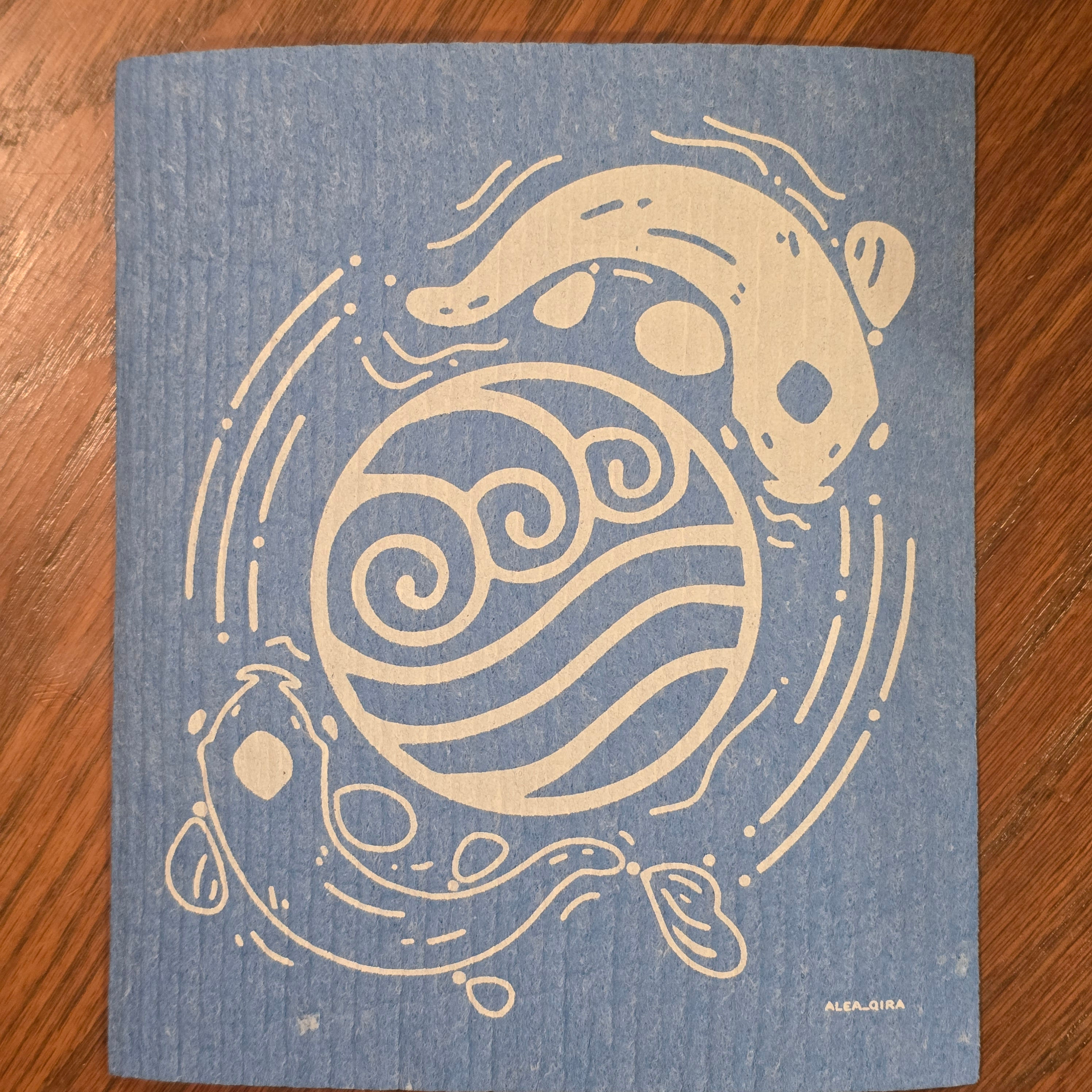 Water Swedish Dishcloth