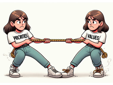How I Stopped the Fight Between Priorities and Values