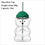 Thumbnail: Bear Glass Straw Cup Cute Glass with Straw Honey Bear Cup Coffee Beverage Milk T