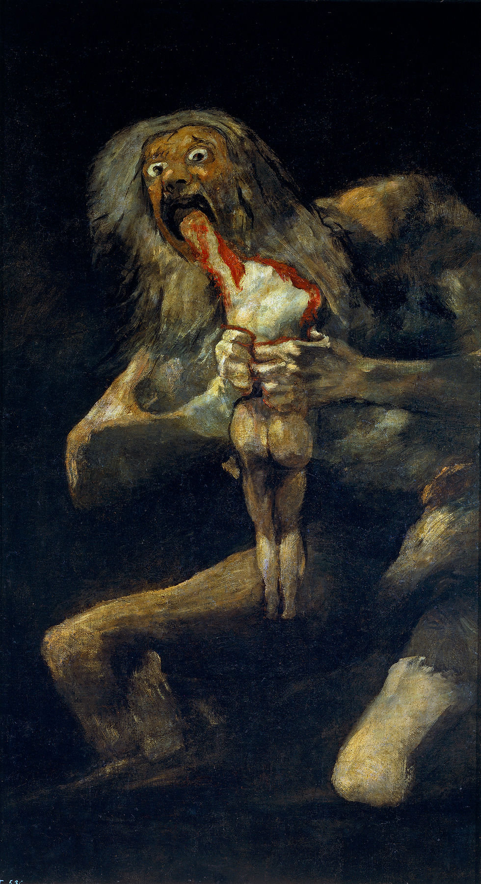 Saturn Devouring His Son (c. 1819–1823) is a haunting, iconic masterpiece by Spanish artist Francisco Goya (Uttara Bhadrapada Sun)