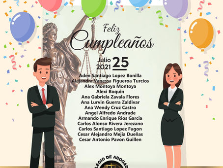 El Colegio de Abogados de Honduras (CAH) se complace en felicitar a todos nuestros agremiados en el