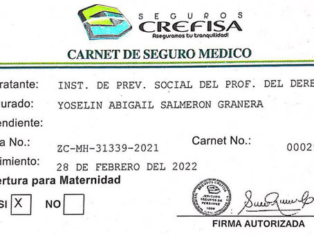 ¡IMPORTANTE! Si eres parte del SEGURO MÉDICO, ya puedes pasar por tu carnet. Tanto en la sede centra
