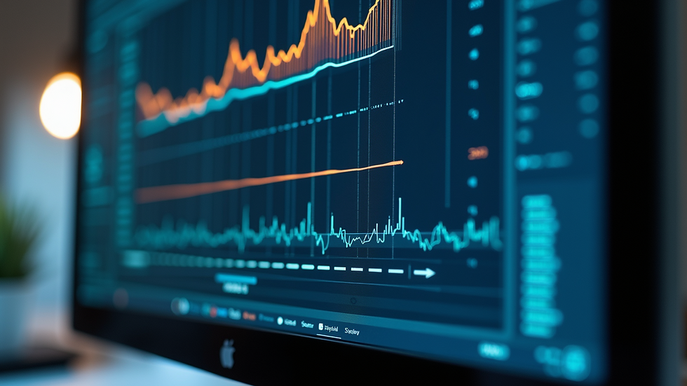 Close-up view of a computer screen displaying tracking information