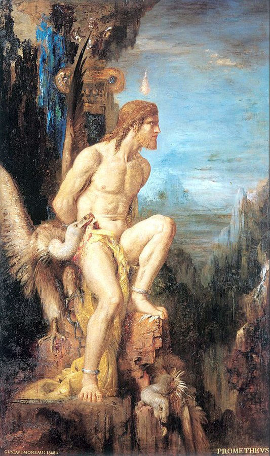 Prometeo, pintura de Gustave Moreau