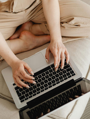 A Web Designer Working on Laptop on Website designing